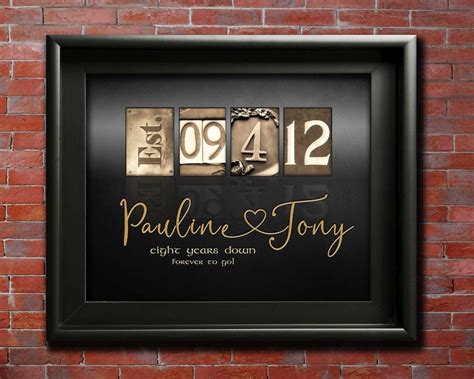 8 wedding anniversary ideas
